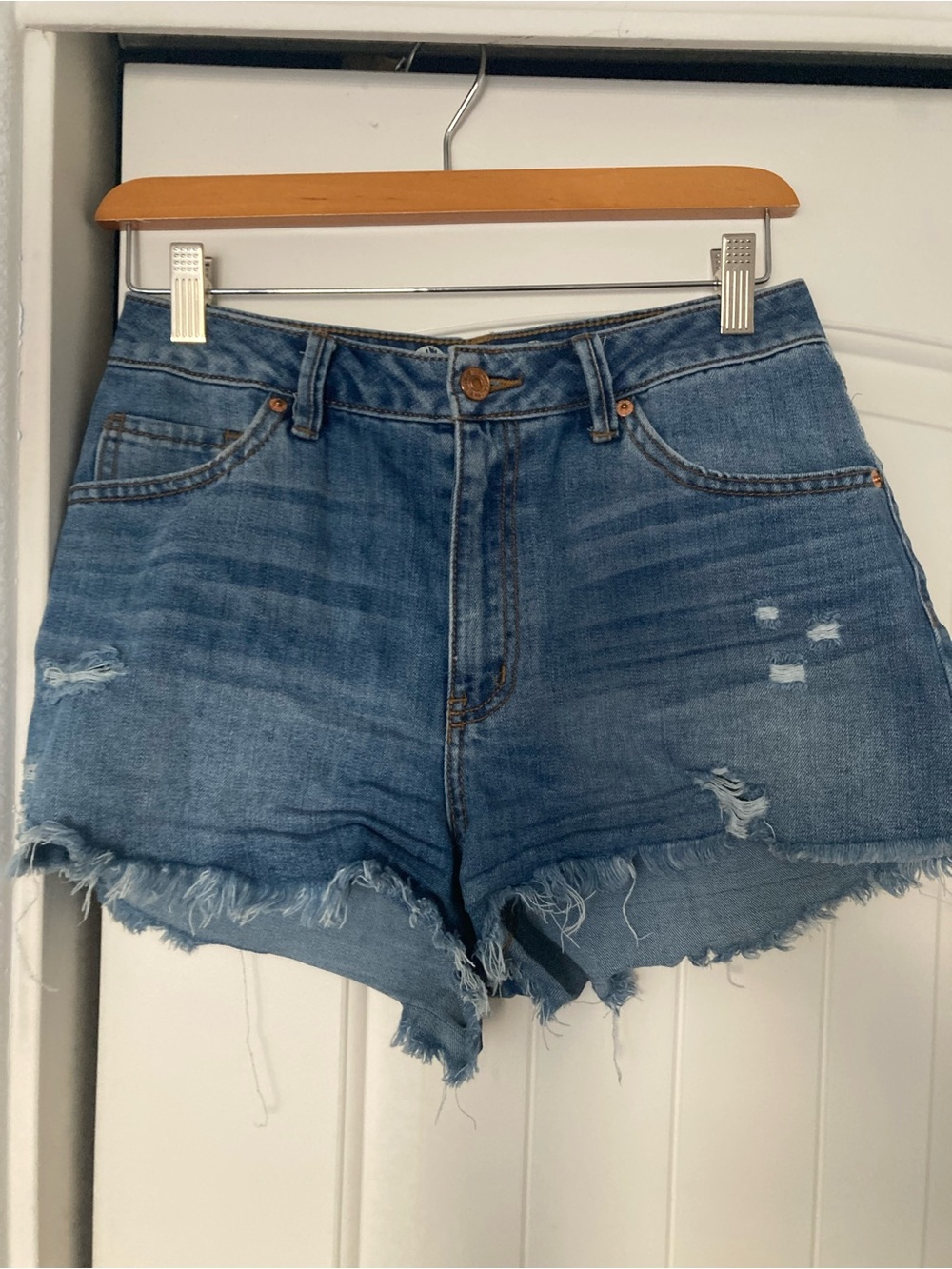 Rewash Distressed Denim Shorts Size 9R Runs Small / Fits Like Size 4/6